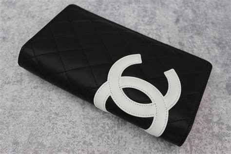 chanel cambon wallet white|chanel wallets for sale.